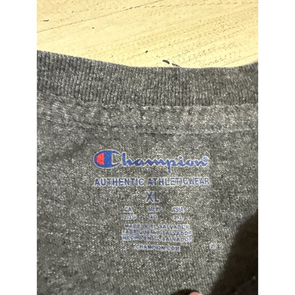 Champion Chico State Gray Short Sleeve T-Shirt XL 100% Cotton Authentic Athletic - Picture 4 of 5